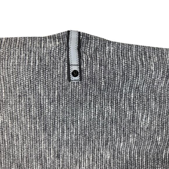 Lululemon Vinyasa Scarf Lycra Rulu Coco Pique Black White Black Snap Verstitale - Picture 7 of 8